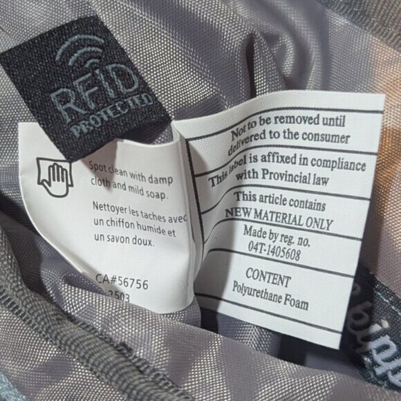 Lug Skipper Purse Small Blue Camo Crossbody Travel Bag RFID Anti-Theft Strap - Picture 8 of 9